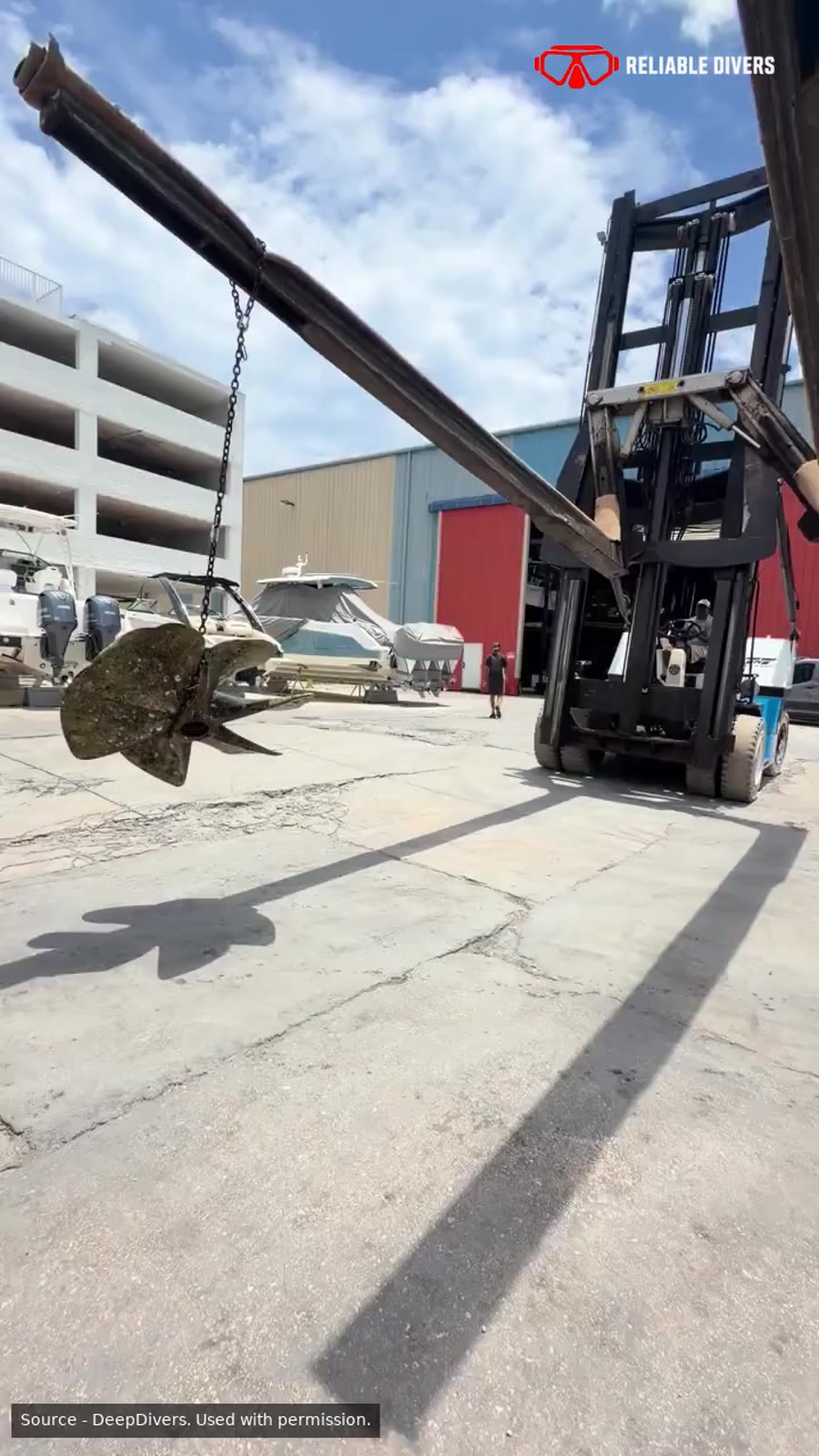 Marine propeller lifting video preview