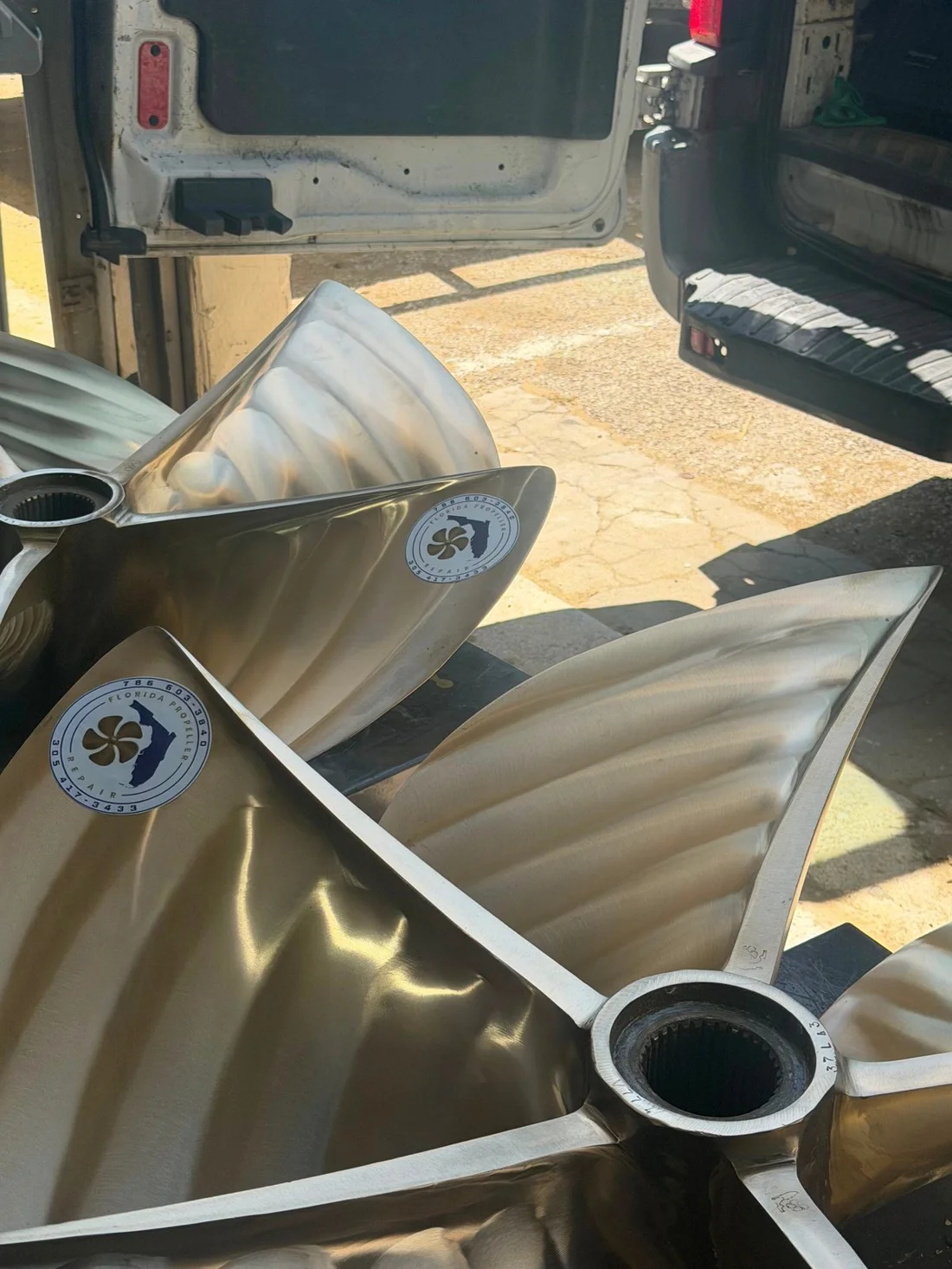 Reconditioned propellers provided by Florida Propeller Repair