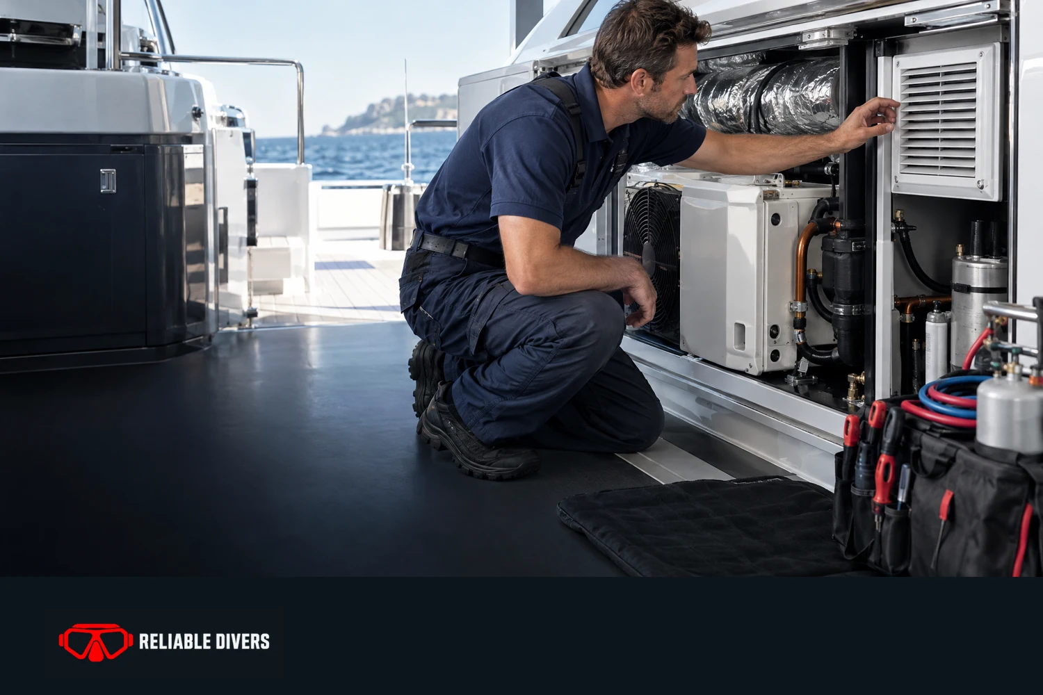 Marine A/C services — service illustration